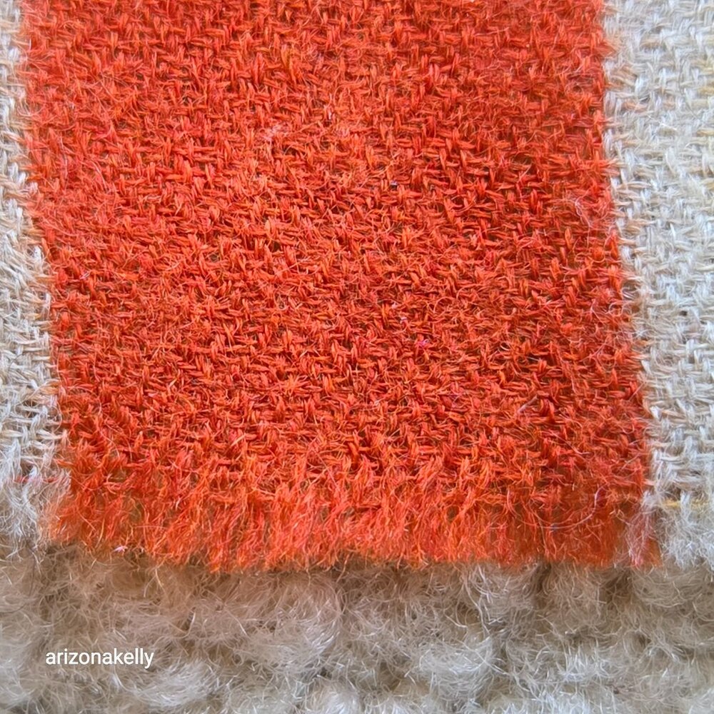 Embroidered Cashmere Scarf Boho Earthy Artisan - Picture 10 of 14